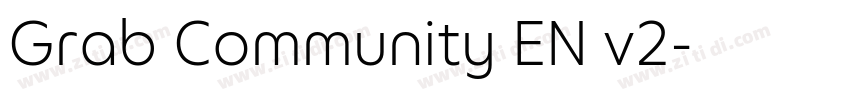 Grab Community EN v2字体转换 Grab Community EN v2字体转换